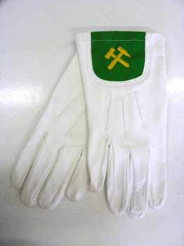 Ceremoniální kožené rukavice pro horníky