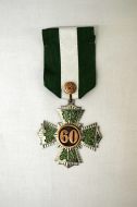 Myslivecká medaile s jubilejním motivem 60 barva měď