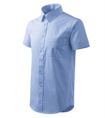 pánská košile short sleeve - nebesky modrá 1