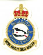 Letecká nášivka 312 SQUADRON RAF