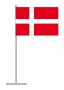 Stolní vlaječka Dánsko V