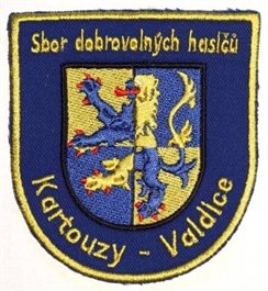 Hasičská nášivka Kartouzy-Valdice