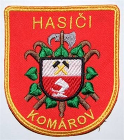 Hasičská nášivka Komárov I