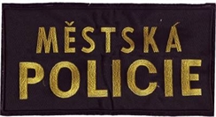 Nášivka - Městská policie - velká na záda