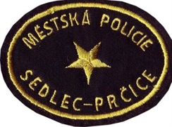 Nášivka - Městská policie Sedlec-Prčice