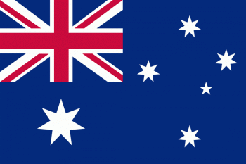 Tištěná vlajka Australie
