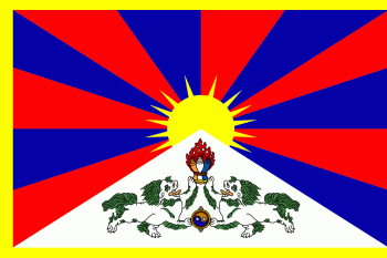 Tištěná vlajka Tibet