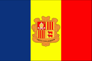 Tištěná vlajka Andora