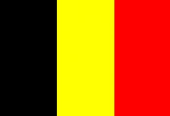 Tištěná vlajka Belgie