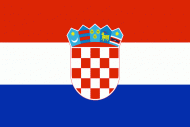 Tištěná vlajka Chorvatska