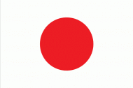 Tištěná vlajka Japonska