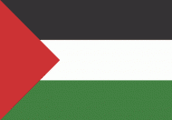 Tištěná vlajka Palestiny