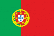 Tištěná vlajka Portugalska