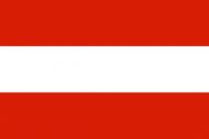 Tištěná vlajka Rakouska