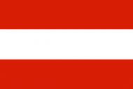 Tištěná vlajka Rakouska