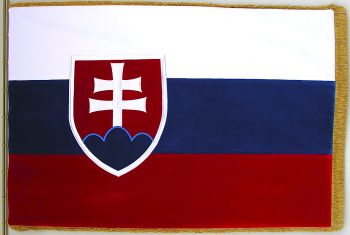 Slavnostní sametová vlajka Slovenské republiky