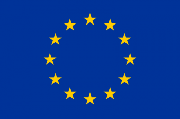 Tištěná vlajka Evropské unie