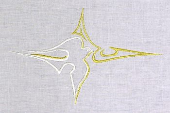 Křestní rouška č5 detail