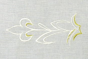 Křestní rouška č8 detail