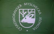 Českomoravská myslivecká jednota - tištěná myslivecká vlajka