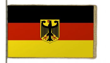 Slavnostní sametová vlajka Německa s vyšívanou orlicí