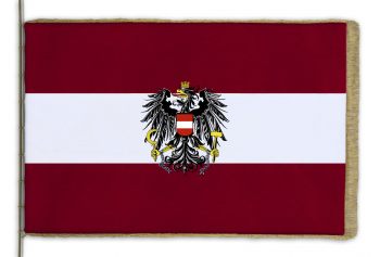 Slavnostní sametová vlajka Rakousko s orlicí