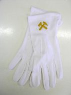 Hornické látkové rukavice pro vlajkonoše