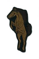 nášivka - kůň tmavě hnědý
