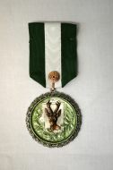 Myslivecká medaile s motivem srnce barva měď