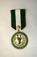 Myslivecká medaile s motivem srnce barva mosaz
