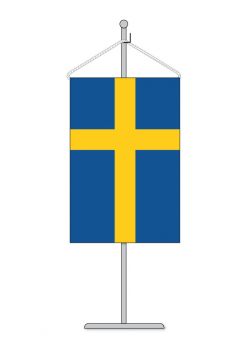 Stolní vlaječka Švédsko S
