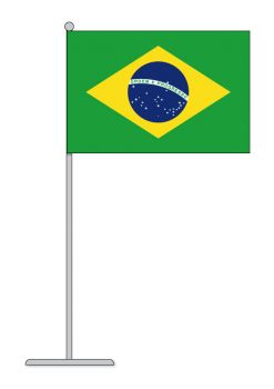 Stolní vlaječka Brazílie V