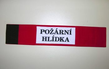 Požární hlídka rukávová páska