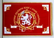 Řeznická vlajka pro Živnostenské společenstvo řezníků a uzenářů v Horažďovicích