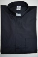 Kněžská košile černá krátký rukáv