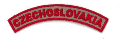 Vojenská nášivka - domovenka CZECHOSLOVAKIA