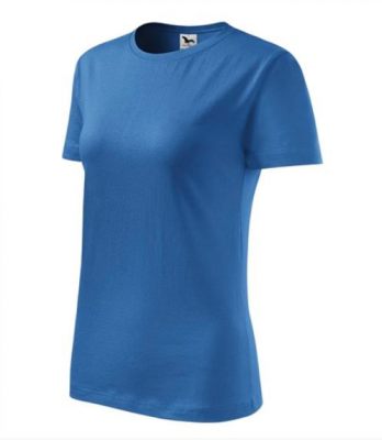 dámské triko Basic - azurově modrá